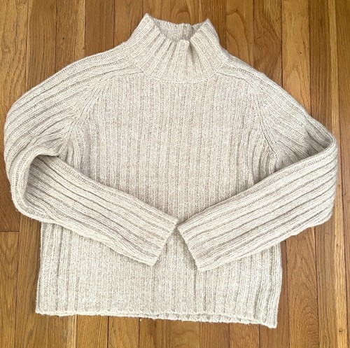 Suéter para mujer The Limited America beige cuello de tortuga topo talla pequeña - Imagen 11 de 14