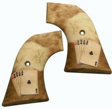 Dead Mans Hand On Bonecustom Ruger Revolver Grips Vaquero Blackhawk Wrangler Dead Mans Hand On Bonecustom Ruger Revolver Grips Vaquero Blackhawk Wrangler