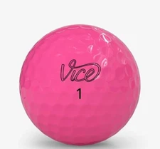 36 Vice Pro Plus Pink Used Golf Balls in Near Mint Condition, AAAAA Quality