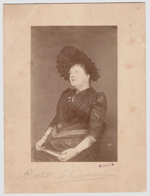 Foto Portrait 1880 - Die Gräfin von Curcaraver by C. O' Madden - Persönlichkeiten