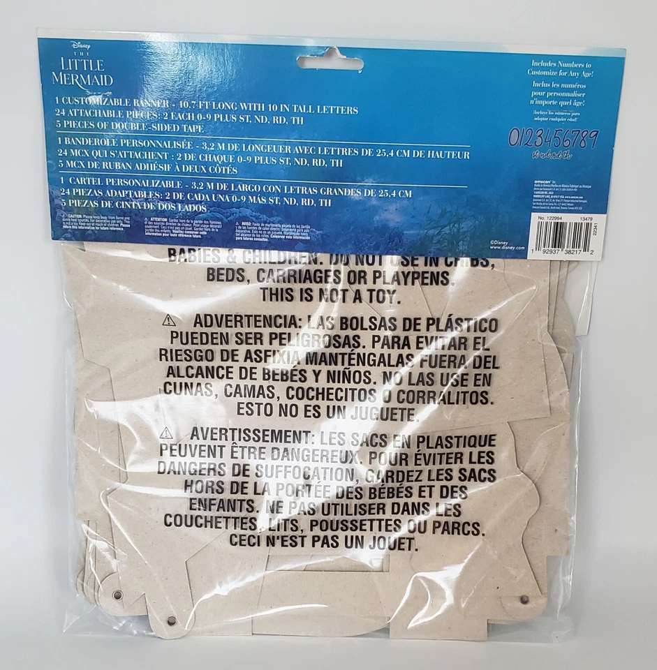 LOTE DE SUMINISTROS PARA FIESTA SIRENITA ~ DECORACIONES PLATOS SERVILLETAS VELA Foto 3 de 4