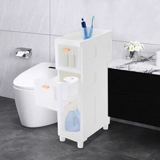 3 Layers Bathroom Floor Storage Cabinet Storage Cabine Bathroom Organizer