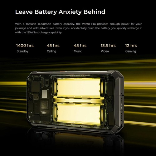 Oukitel WP30 Pro 5G Rugged Phone 12+512GB 11000mAh Android13 120Hz 120W Charge - Picture 16 of 18