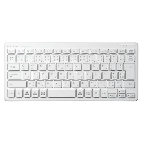 Elecom keyboard wireless (receiver attached) pantograph mini white