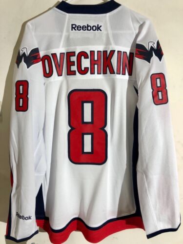 Reebok Premier NHL Jersey Washington Capitals Alexander Ovechkin White Alt sz L - Afbeelding 1 van 2