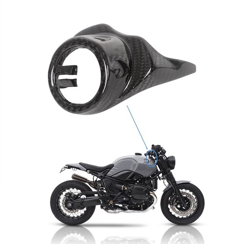 For BMW R NineT Ignition Lock Cover Motorcycle 100% Carbon Fiber -Gloss - Picture 4 of 16