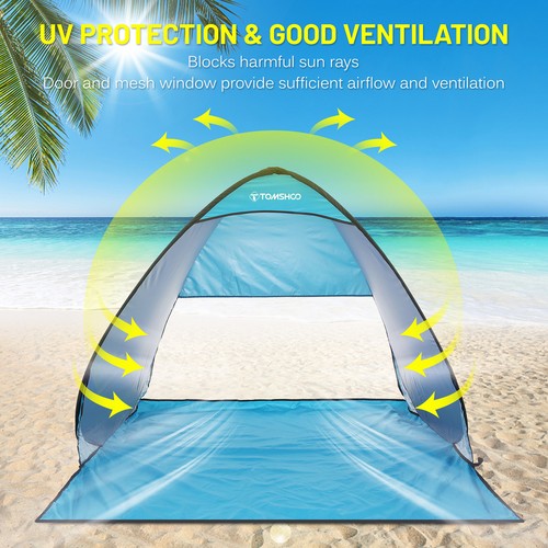 Automatic Instant Beach Tent Lightweight Beach Shade O8D2 - Picture 5 of 11