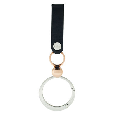 Schlusselbund Bliss 1603800 Edelstahl Leder Schwarz Gold Rose
