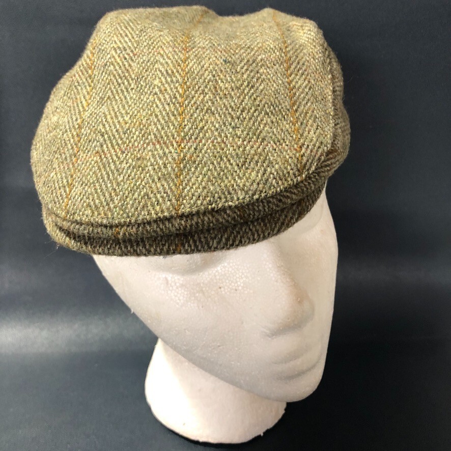 Heather Exeter British Tweed Duckbill Cap Green Hats Country
