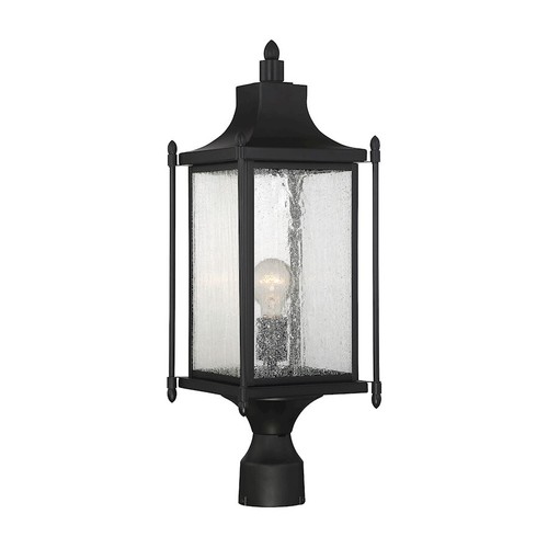 Savoy House Dunnmore 1-Light Outdoor Post Lantern, Black - 5-3454-BK - 第 1/1 張圖片