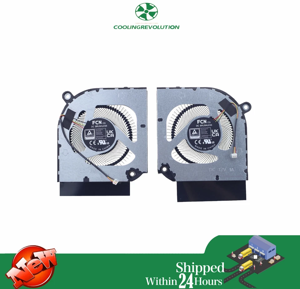 Laptop CPU GPU Cooling Fan for Acer Nitro 17 AN17-41 AN17-42 AN17-51 - Image 2 of 2