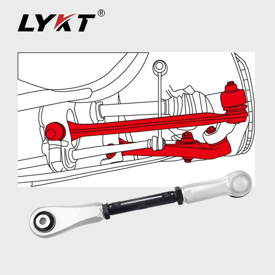 LYKT 2pcs Adjustable Arms Rear Toe Kit for Porsche 911、718、 Cayman、Boxster - Image 2 of 4
