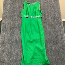 Vintage Donna Morgan Green Dress 8 Spring Green