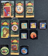 Lot (13) 1990s Disney The Lion King Pinback Buttons – Simba, Zazu, Timon & Pumba
