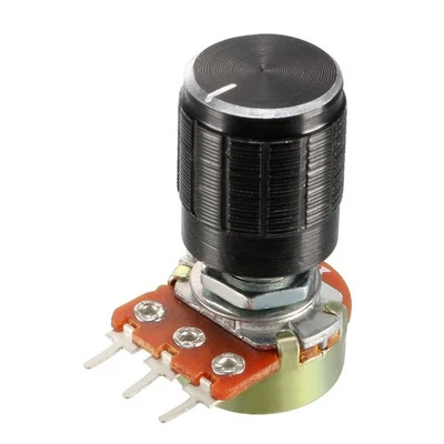WH148 1Stk.1K Ohm variabel Widerstand Einzelnen Schalten Dreh Karbon Folie Kegel - Bild 1 von 4