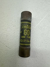 ⚡ CEFCO 60A One Time Fuse – Vintage Cartridge Style 250V – ECS