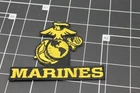 U.S. Marine Corps "EGA MARINES" PATCH BRAND NEW IRON-ON U.S.M.C. APPROVED 4'X3"