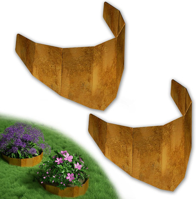 Corten Steel Hillside Planters - Durable Slope Gardening Solution (Set of 2)