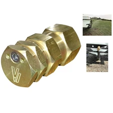 Efficient Half or Full Boomless Broadcast Nozzle - Brass, 10 Orifice, 52’ Range
