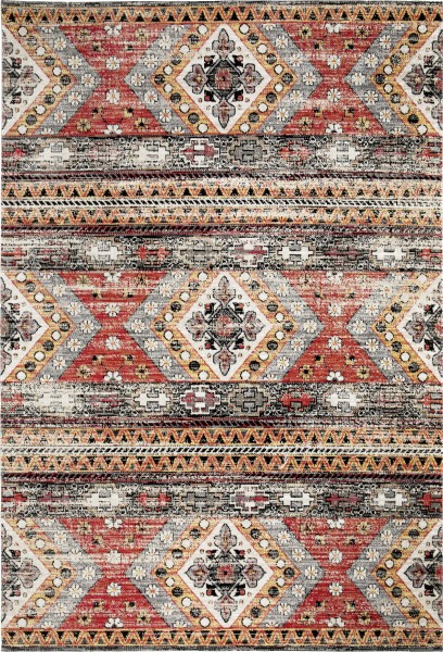 Andiamo In- Und Outdoorteppich Bonnie Multicolor Grau-Rot, 120 X 170 Cm Teppich-image