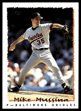 Mike Mussina 1995 Topps #50 Orioles MLB READ FREE SHIPPING AutographDen