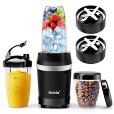 Nahida Blender for Smoothies, 1200W Smoothie Ices Compact, Black 