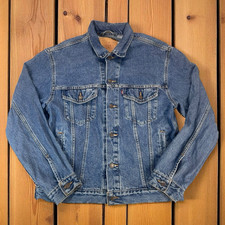 Vintage 90s Levi's Denim Trucker Jacket Mens Size M Made in USA 70507-0389 Retro