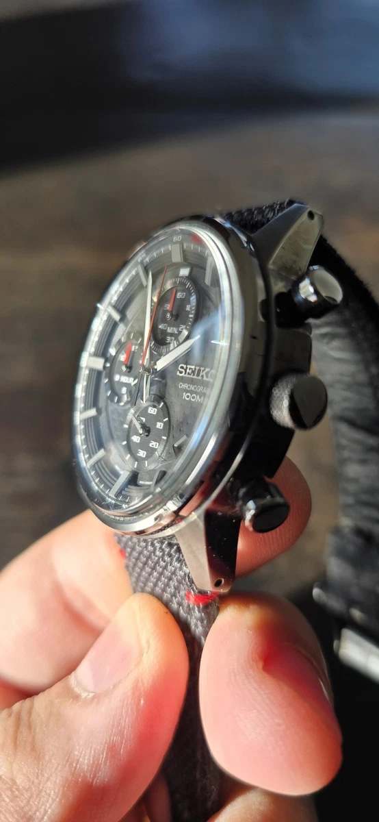 Seiko Neo Sports Schwarzes Zifferblatt Herrenuhr - SSB315P1