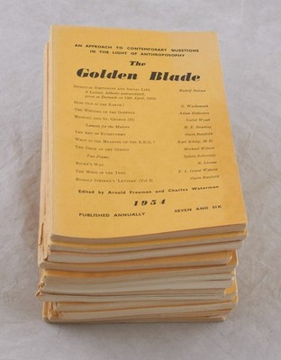 [Lot of 11] THE GOLDEN BLADE - 1950, 1954, 1960... Rudolf Steiner, Anthroposophy