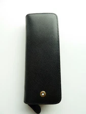 Montblanc Boheme Lederetui für 2 Schreibgeräte - schwarz-rot -