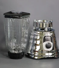 Oster Original 3 Speed Chrome Blender, 6 Times more Durable  5 Cup Glass Jar....