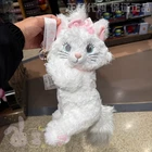 Disney authentic White Marie cat plush shoulder bag shanghai disneyland