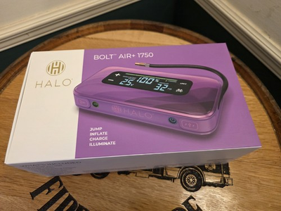 #ad HALO Bolt Air 1750 Portable Car Battery Jump Starter 130 PSI Air Compressor $140.00