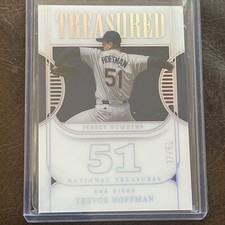 2023 Panini National Treasures - Treasured Jersey Numbers Trevor Hoffman #TJN-TH