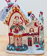 NEW HOT Blue Sky Clayworks CHRISTMAS CARDINAL HOUSE Tea Light Candle Holder NWT