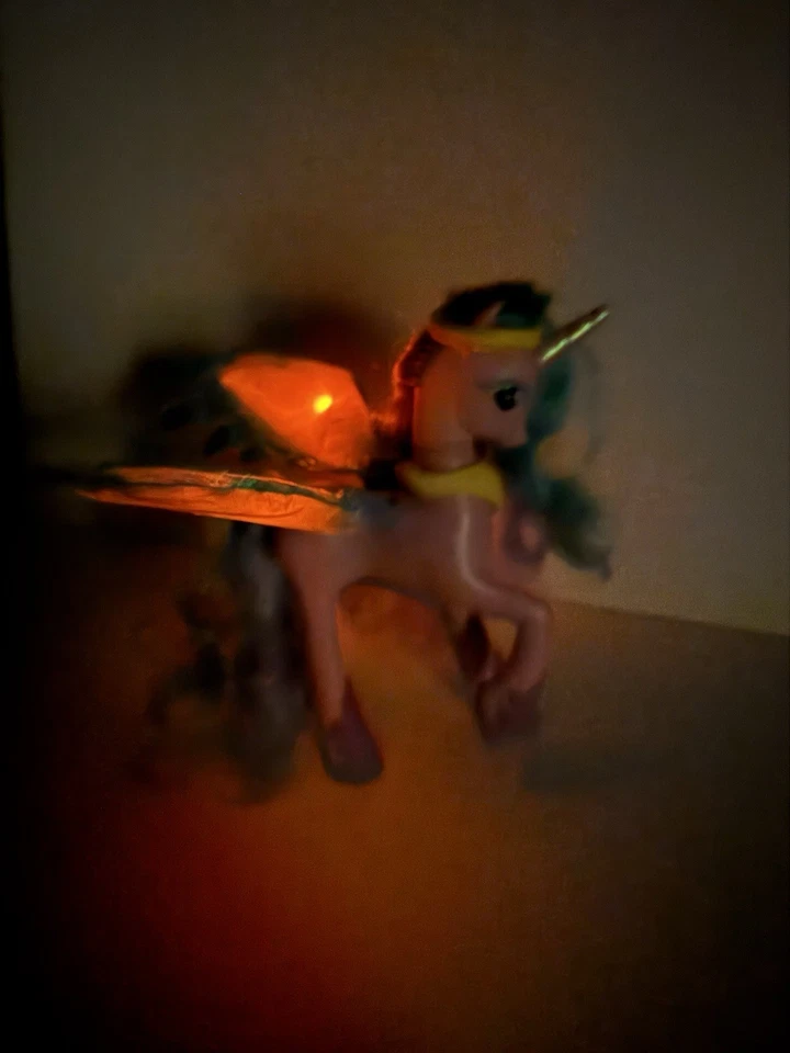 My Little Pony Princess Celestia G4 8" Talking Light Up Wings Unicorn Works MLP - Image 2 of 4