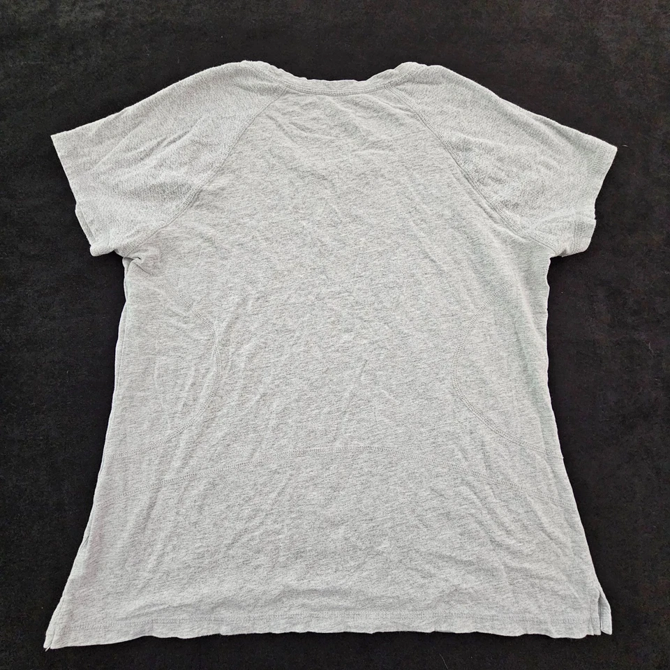 Camiseta para mujer Danskin Now Active gris manga corta mezcla de algodón 2XL Foto 2 de 4