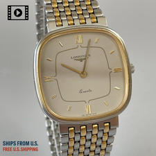  N.MINT LONGINES 150 3418 Silver Qz Gold Women's Vintage Watch -Ships from US
