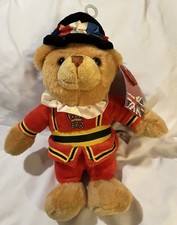 Keel Toys UK London Beefeater Bear Plush 8" NWT