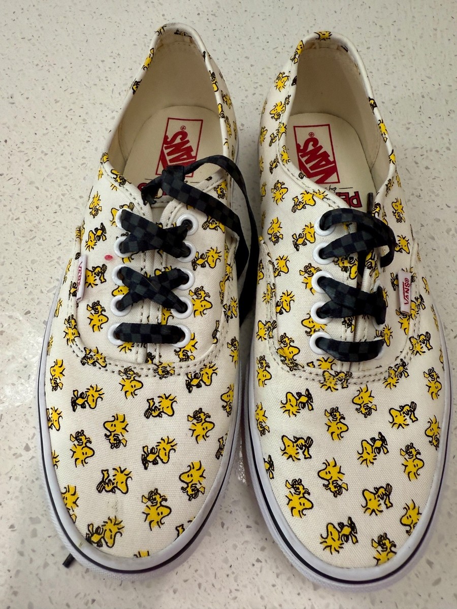 VANS X Peanuts Woodstock Authentic Sneakers Womens Mens Lace Up Shoes