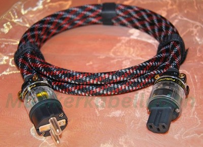 Netzkabel ViaBlue X-25 Silver, High-End, 3x2,5 mm²,  Furutech Kupfer, 1 x 0,75 m