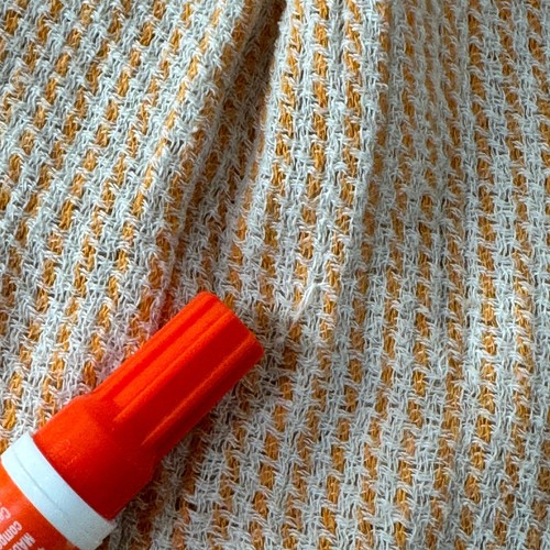 Free People Women's Size Medium Peach Striped Tunic Top Blouse Long Sleeve - Picture 8 of 12