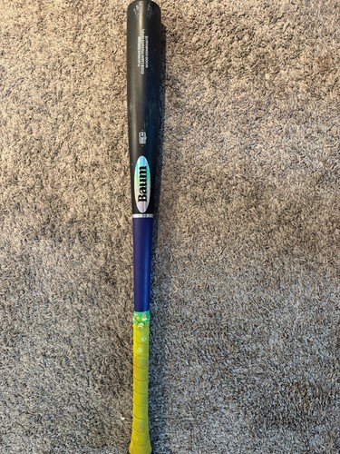 Baum Bat Custom Platinum Excellent Condition 33 in 30 oz Balanced with Vukgripz