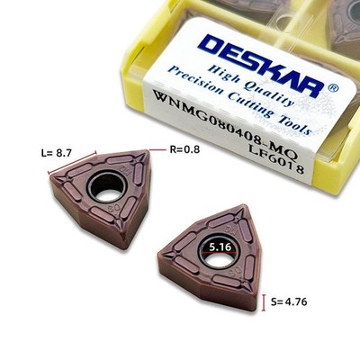 10pcs/box NEW FOR DESKAR WNMG080408-MQ LF6018 CNC Blade