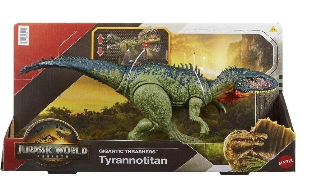 New Jurassic World Rebirth Gigantic Thrashers Tyrannotitian Dinosaur 13"" Figure