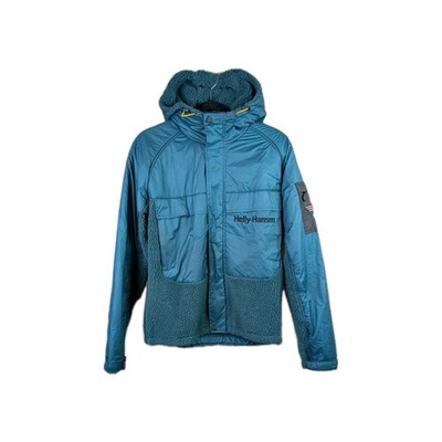 Helly Hansen Heritage Pile Jacket Mens Size Small Teal Winter Warm Insulated    