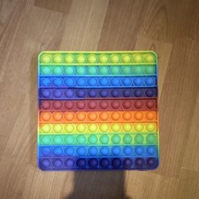 Rainbow Square Pop It Fidget Sensory Toy Tactile Sensory Toy
