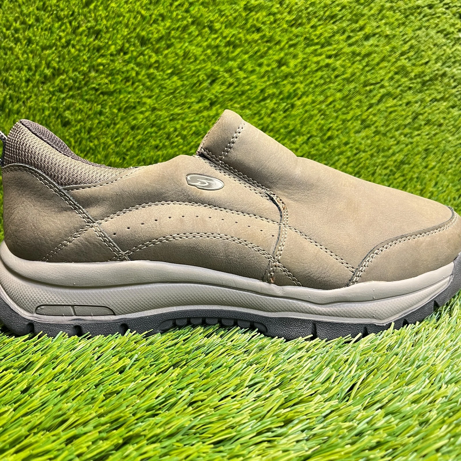 Dr. Scholl's Vail Mens Size 10.5 Brown Casual Classic Slip On Walking Shoes