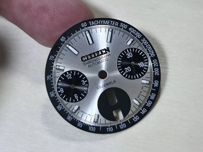 Premium Dial For Citizen Bullhead Cal.8110 Silver Panda Dial Custom Made