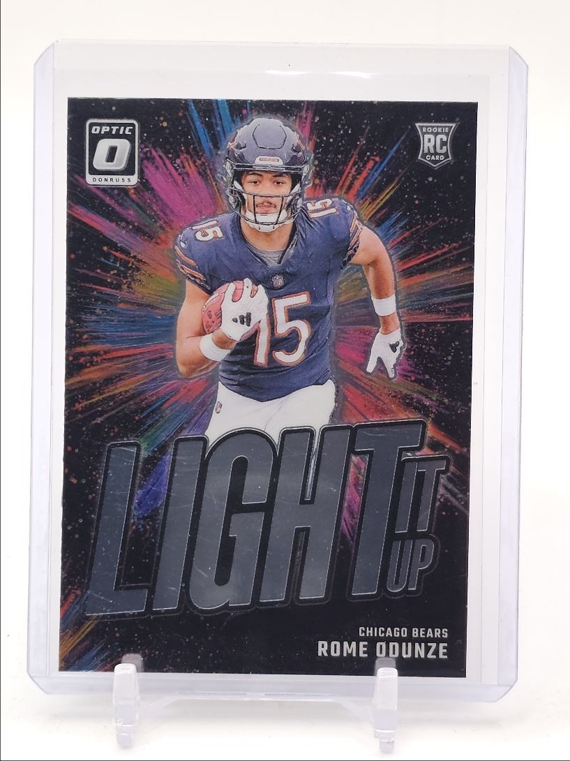 ROME ODUNZE 2024 DONRUSS OPTIC LIGHT IT UP ROOKIE BEARS #10 RC Q6116